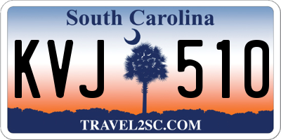 SC license plate KVJ510