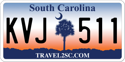SC license plate KVJ511