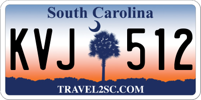 SC license plate KVJ512