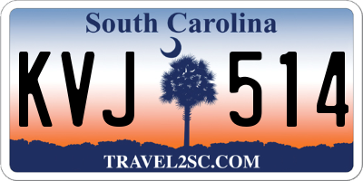 SC license plate KVJ514