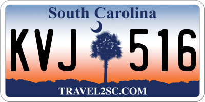 SC license plate KVJ516