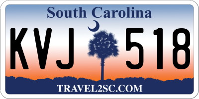 SC license plate KVJ518