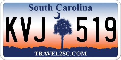 SC license plate KVJ519