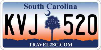 SC license plate KVJ520