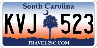 SC license plate KVJ523