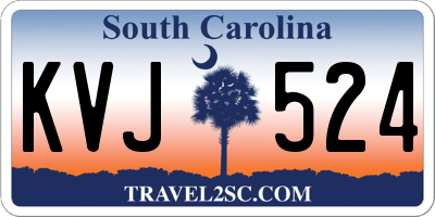 SC license plate KVJ524