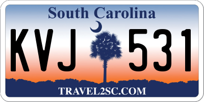 SC license plate KVJ531