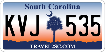 SC license plate KVJ535