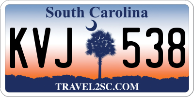 SC license plate KVJ538