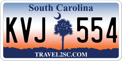 SC license plate KVJ554