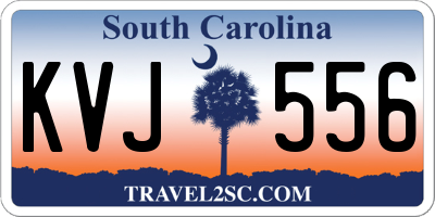 SC license plate KVJ556