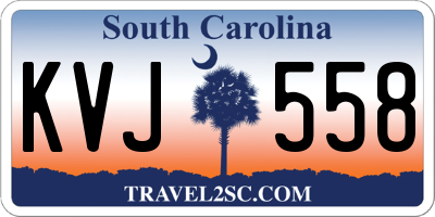 SC license plate KVJ558