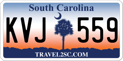 SC license plate KVJ559