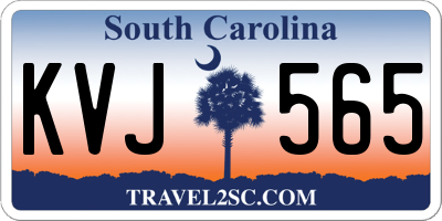 SC license plate KVJ565