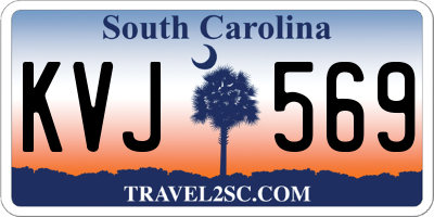 SC license plate KVJ569