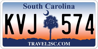 SC license plate KVJ574