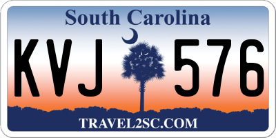 SC license plate KVJ576