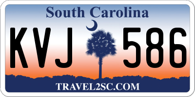 SC license plate KVJ586