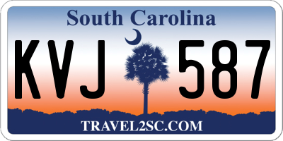 SC license plate KVJ587