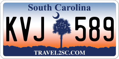SC license plate KVJ589