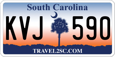 SC license plate KVJ590