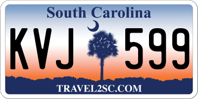 SC license plate KVJ599