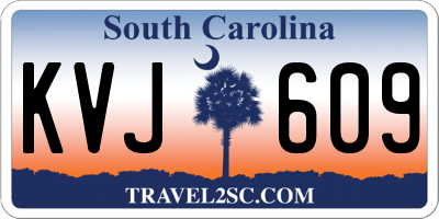 SC license plate KVJ609