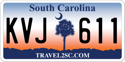 SC license plate KVJ611