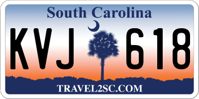 SC license plate KVJ618