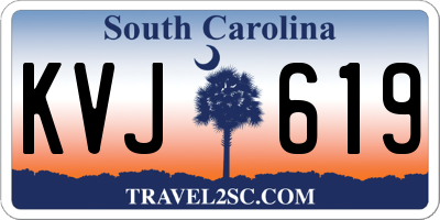 SC license plate KVJ619