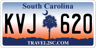 SC license plate KVJ620