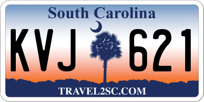 SC license plate KVJ621