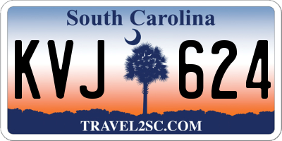 SC license plate KVJ624