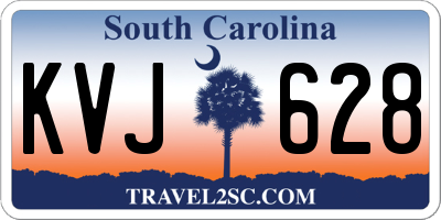 SC license plate KVJ628