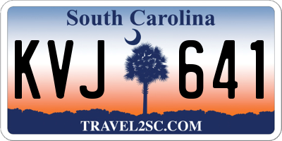 SC license plate KVJ641