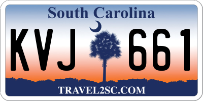 SC license plate KVJ661