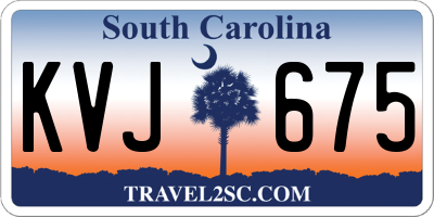 SC license plate KVJ675