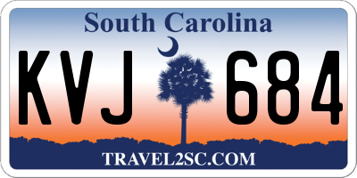 SC license plate KVJ684