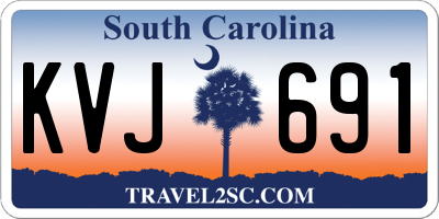 SC license plate KVJ691