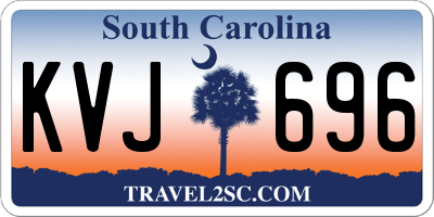 SC license plate KVJ696