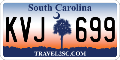 SC license plate KVJ699