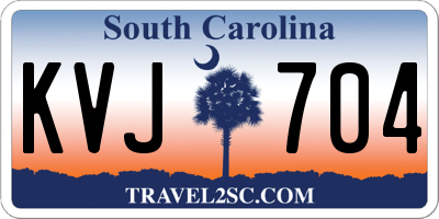 SC license plate KVJ704