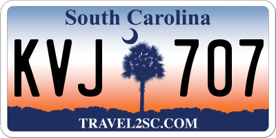 SC license plate KVJ707