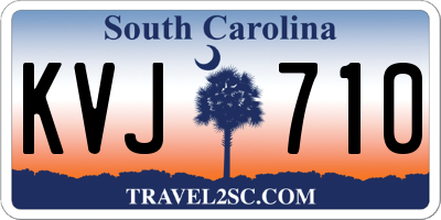 SC license plate KVJ710