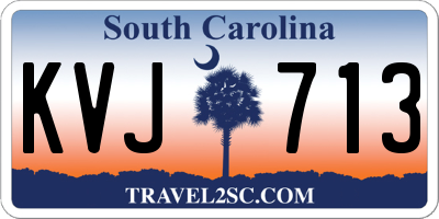 SC license plate KVJ713
