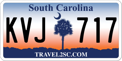 SC license plate KVJ717