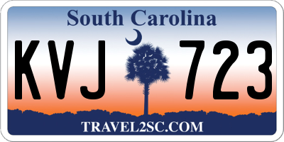 SC license plate KVJ723