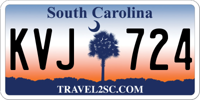 SC license plate KVJ724