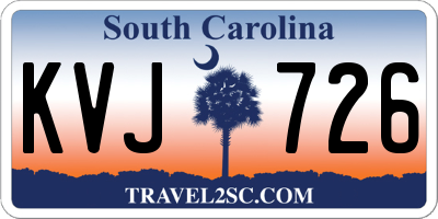 SC license plate KVJ726