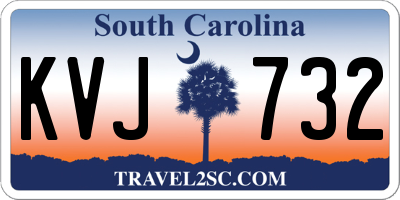 SC license plate KVJ732